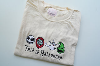 This is Halloween Icons Embroidered T-Shirt