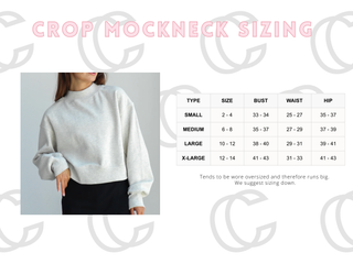 Baby Clothes Keepsake Oversized Crop Mockneck
