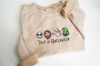 This is Halloween Icons Oversized Corded Crew
