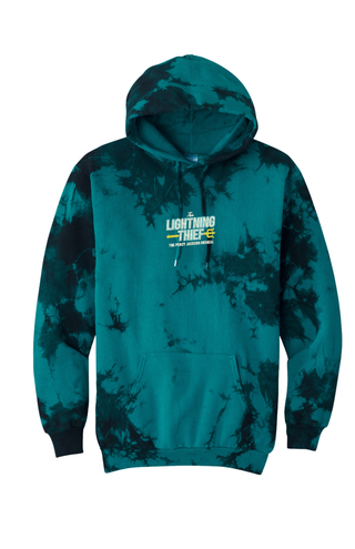 Lighting Thief Embroidered Tie-Dye Hoodie