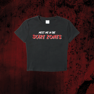 Meet Me in the Scare Zones Women's Baby Tee