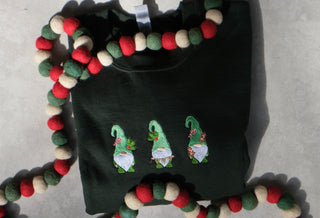 Three Gnomes Embroidered Crewneck/Hoodie