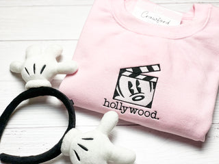 Hollywood. Embroidered Crewneck/Hoodie
