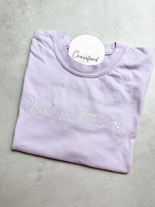 CUSTOMIZABLE Taylor's Version Embroidered T-Shirt