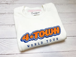 4Town World Tour Embroidered Crewneck/Hoodie