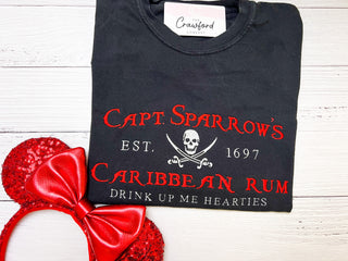 Capt. Sparrow's Rum Embroidered Crewneck/Hoodie